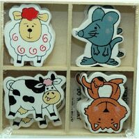 355561 - Set 16 figurine lemn cu animalute ANT-CH