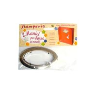 MN04R - Set 2 manere poseta , din metal - 12 cm - Stamperia