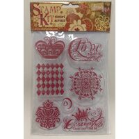 Kit stampile silicon - Stamperia -WTK014 , Love