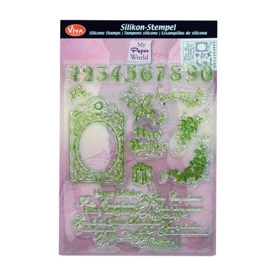 Stampila silicon Happy Birthday Viva Decor