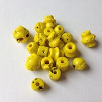 KGNI2050 - Margele mixte de sticla 100 gr - galbene