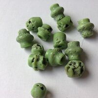 KGNI2056 - Margele mixte de sticla 100 gr - verzi
