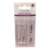 DCCS039-Set 3 stampile din silicon - Gift Tag-CS