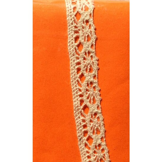 372051 - Dantela natur bumbac - 1.5cm x 18.29m - ANT-CH