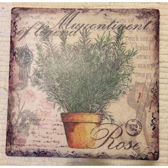 288034 - Placuta decorativa cu rozmarin 20x20cm - ANT-CH