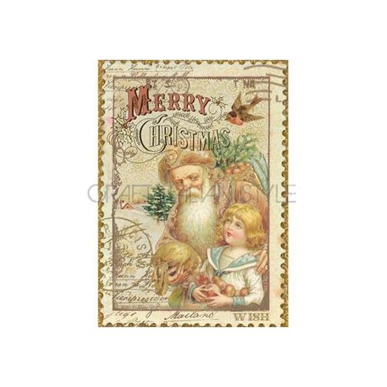DFSA4043 - Hartie de orez Stamperia A4 cm - Merry Christmas