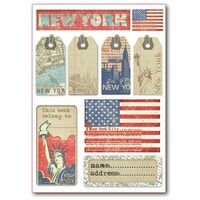 DFLB008 - Etichete adezive - Travel New York - coala A5 - Stamperia