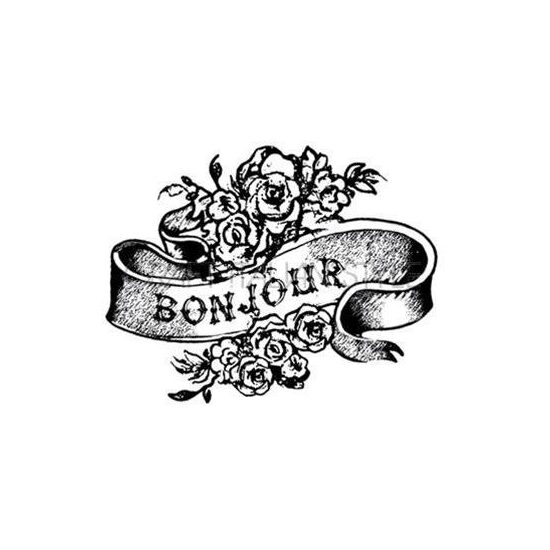 WTK124 - Stampila silicon - 5x7cm Stamperia - Bonjour