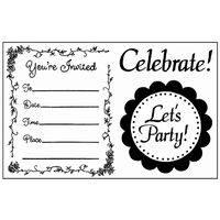 WTK126 - Stampila silicon - 7x11 cm Stamperia - Let s Party