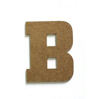 Litere B - MDF 10cm x 2.5 mm