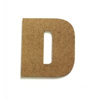Litere D - MDF 10cm x 2.5 mm