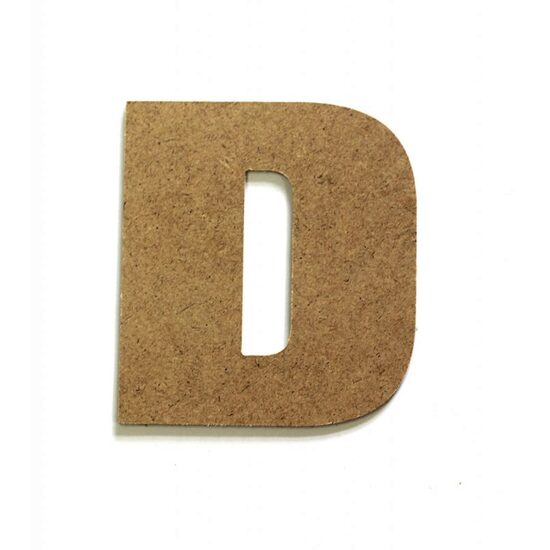 Litere D - MDF 10cm x 2.5 mm
