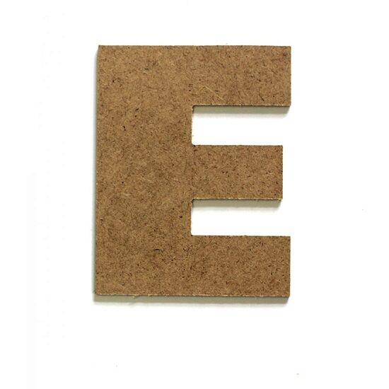 Litere E - MDF 10cm x 2.5 mm