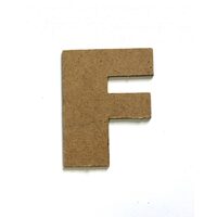 Litere F - MDF 10cm x 2.5 mm
