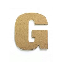 Litere G - MDF 10cm x 2.5 mm