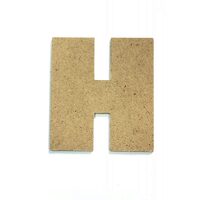 Litere H - MDF 10cm x 2.5 mm