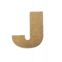 Litere J - MDF 10cm x 2.5 mm