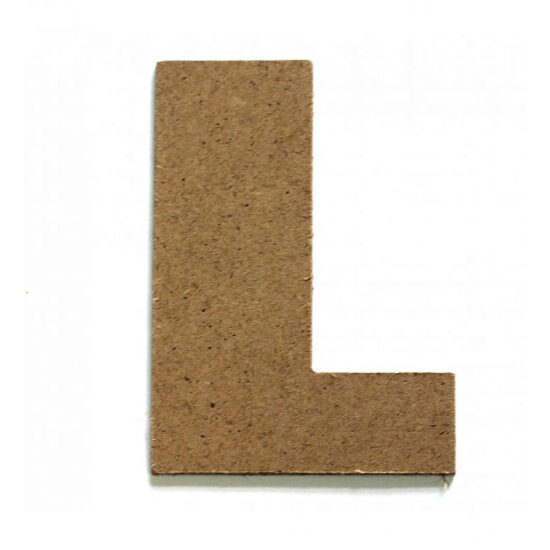 Litere L - MDF 10cm x 2.5 mm