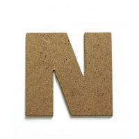 Litere N - MDF 10cm x 2.5 mm