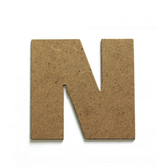 Litere N - MDF 10cm x 2.5 mm