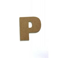Litere P - MDF 10cm x 2.5 mm