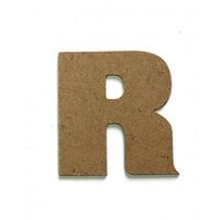 Litere R - MDF 10cm x 2.5 mm