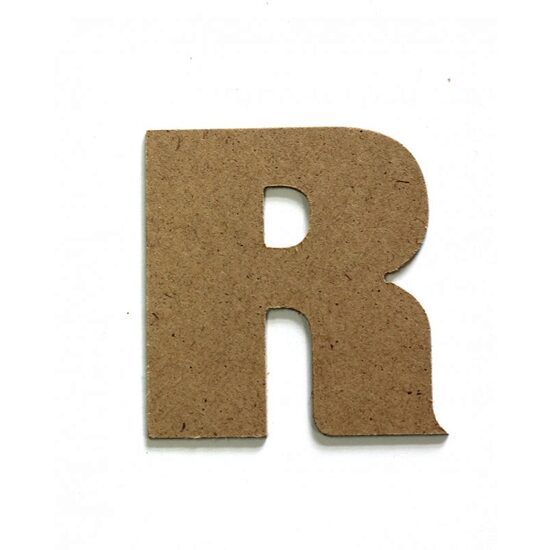 Litere R - MDF 10cm x 2.5 mm