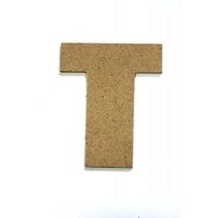 Litere T - MDF 10cm x 2.5 mm