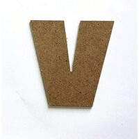 Litere V - MDF 10cm x 2.5 mm
