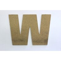 Litere W - MDF 10cm x 2.5 mm