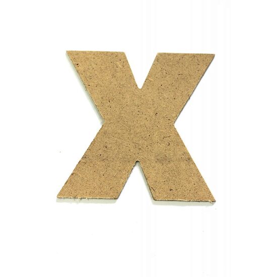 Litere X - MDF 10cm x 2.5 mm