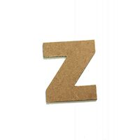 Litere Z - MDF 10cm x 2.5 mm