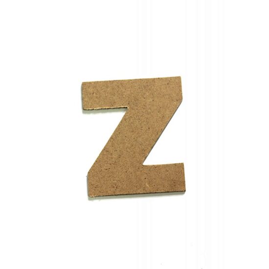 Litere Z - MDF 10cm x 2.5 mm
