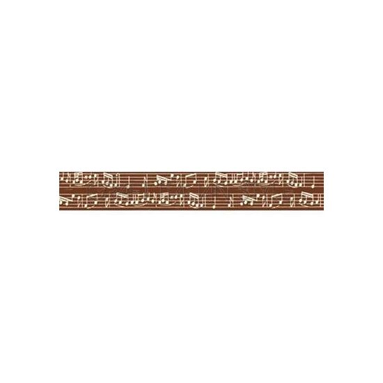NST008 - Panglica printata bumbac 15mm x 5m - sheet music - Stamperia