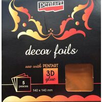 20738 - Set 5 buc folie transfer bronz metalizat - Pentart