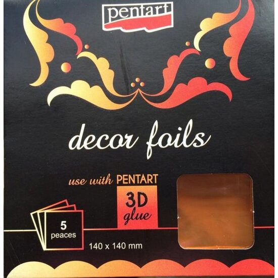 20738 - Set 5 buc folie transfer bronz metalizat - Pentart