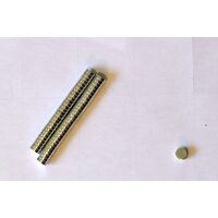 2155B - Set 10 magneti metalici 0.8 x 0.2 cm
