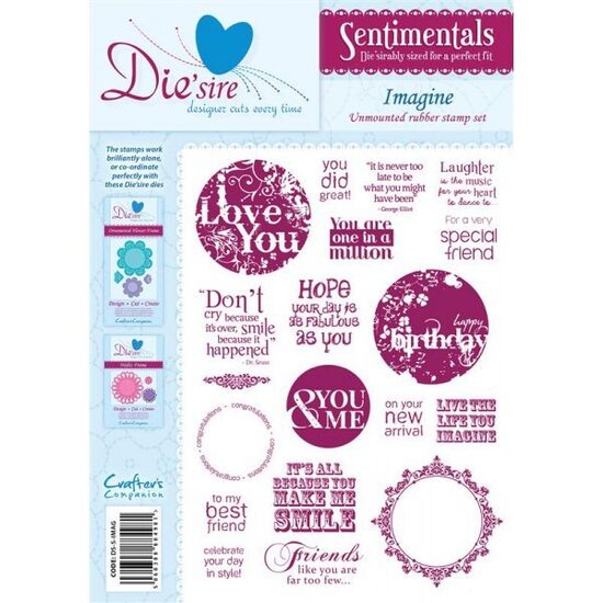 DS-S-IMAG Kit stampile cauciuc-Imagine-Crafters Companion