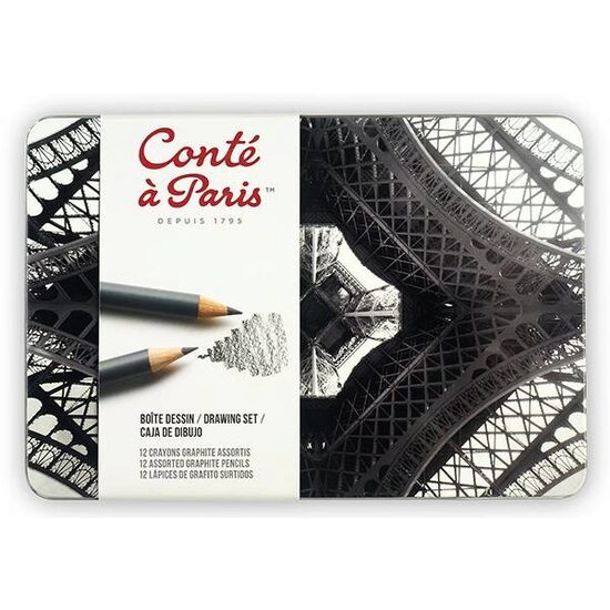 Set 12 creioane graphit Conte a Paris