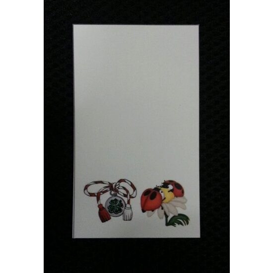 Set 50 cartonase martisor -margareta cu buburuze-LIBR