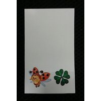 Set 50 cartonase martisor -buburuza cu trifoi-LIBR