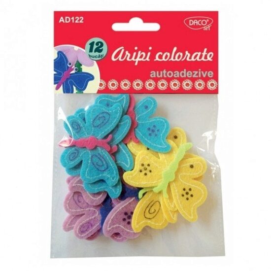 AD122-Aripi colorate autoadezive, fluturi - Daco