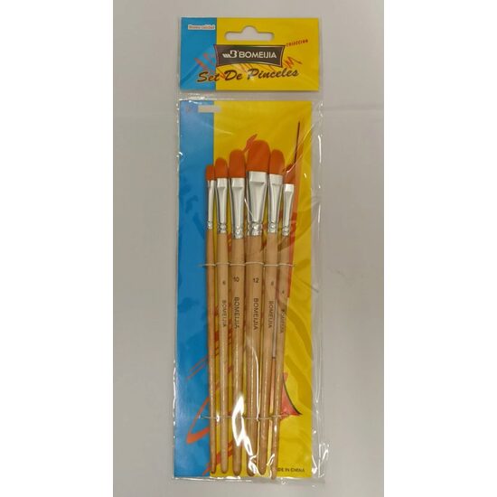 358067 - Set 6 pensule sintetice limba de pisica - ANT-CH
