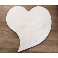 712964 - Suport placaj, inima - 32 x 29 x 0.8 cm. PENT