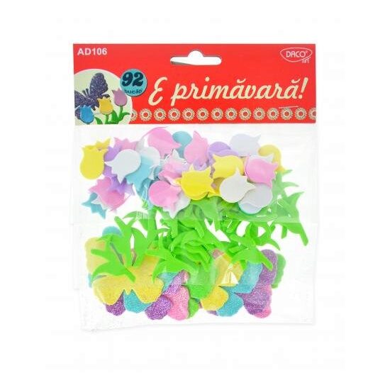AD106 - Set 92 figurine foam autoadeziv - E primavara - DACO