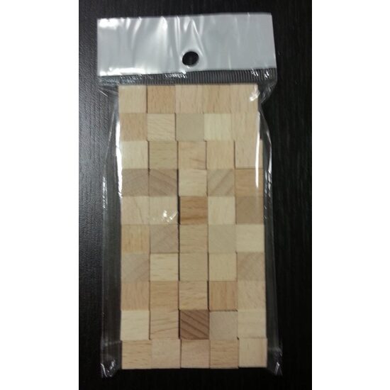 Set 50 cuburi lemn - 1 x1 cm-RIL