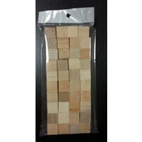 Set 50 cuburi lemn - 1.5 x1.5 cm-RIL