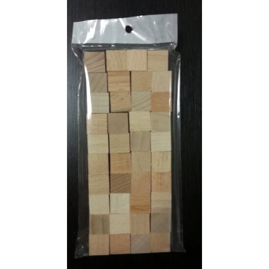 Set 50 cuburi lemn - 1.5 x1.5 cm-RIL