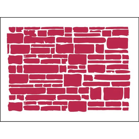 KSD243 - Sablon 20x15cm - Stamperia - texture brick
