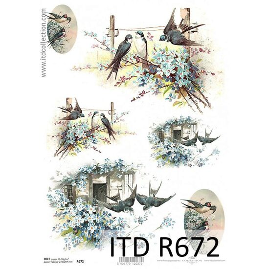 R672 - Hartie orez A4, 25 - 30gr - ITD